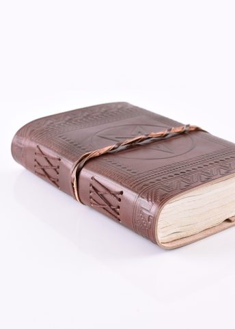 BAPHOMET, LEATHER BOOK OF SHADOWS