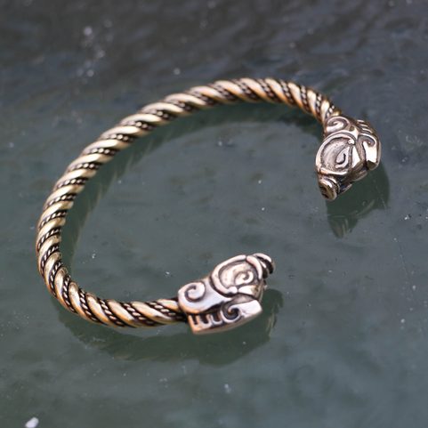 COLLACH, CELTIC BOAR, BRACELET, BRASS