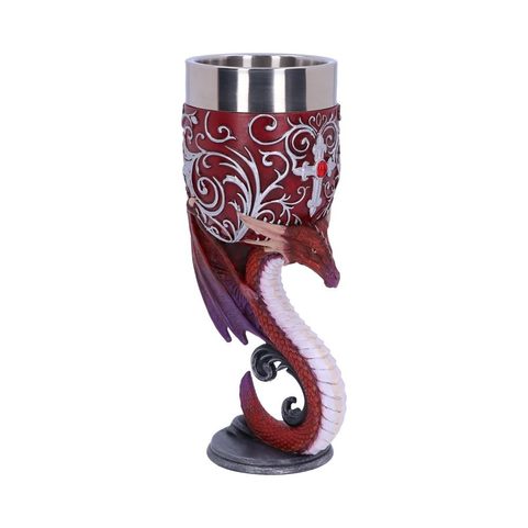 DRAGONS DEVOTION TWIN DRAGON HEART SET OF TWO GOBLETS