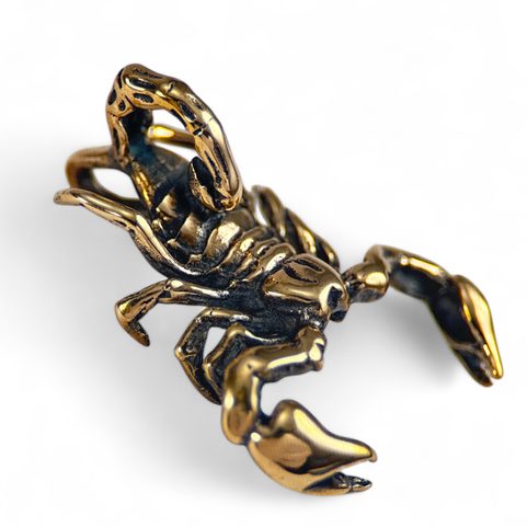 SCORPION, MASSIVES HALSAMULETT, BRONZE