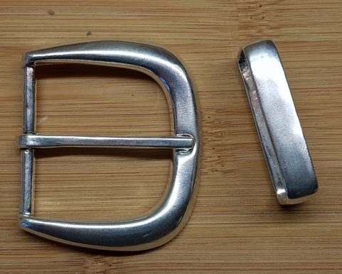 BOUCLE DE CEINTURE MODERNE ARGENT STERLING