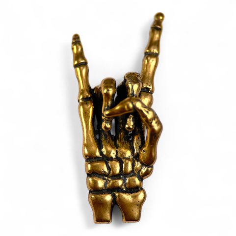 DEVIL HORNS, PENDANT FOR ROCKERS, BRONZE