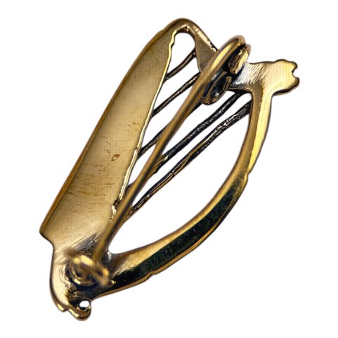 IRISH HARP, BROCHE EN BRONZE