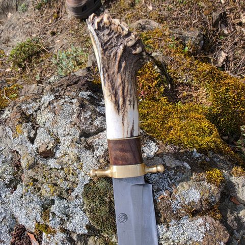 COUTEAU FORGÉ BOWIE FORBES AVEC FOURREAU