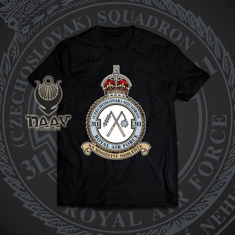 № 311 CZECHOSLOVAK BOMBER SQUADRON MEN'S T-SHIRT