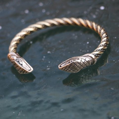 SNAKE, BRASS BRACELET