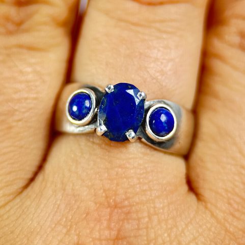 CITTADELLA, RING, LAPIS LAZULI, SILVER 925