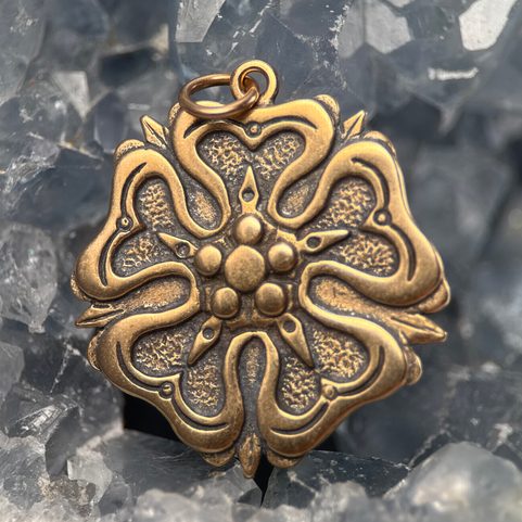 ROSE, HOUSE OF ROSENBERGS, PENDANT, BRONZE