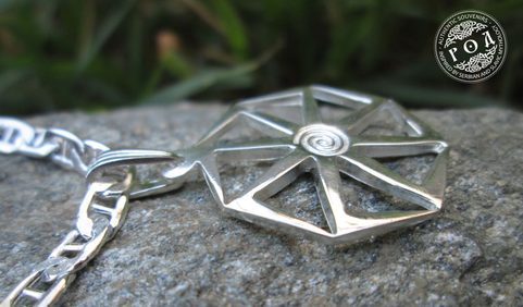 KOLOVRAT, SILVER PENDANT, ROD