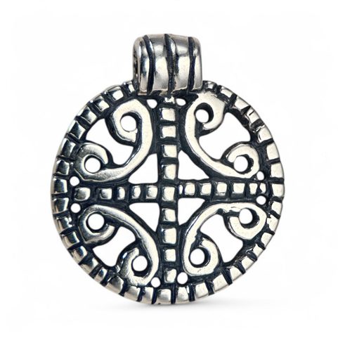 SUN CROSS, 5TH CENTURY, PRAGUE - ZLIČÍN, BOHEMIA, SMALL, SILVER 925/1000