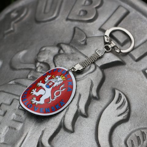 COAT OF ARMS OF THE CZECHOSLOVAK BORDER COLUMN - KEYCHAIN