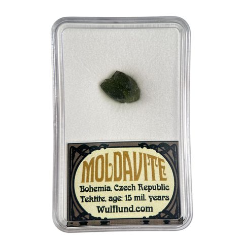 MOLDAVITE RAW STONE FROM THE CZECH REPUBLIC CCA 0,6 G