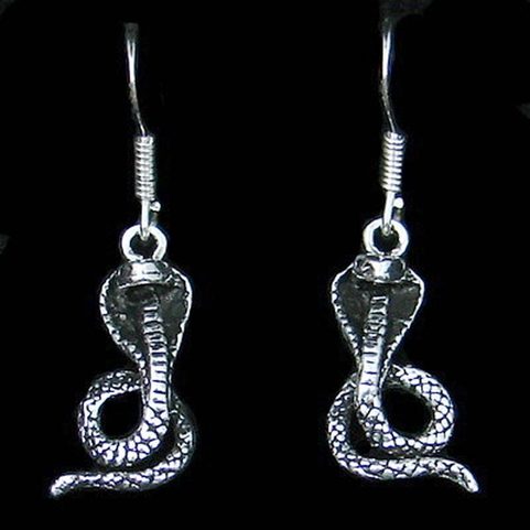 COBRA - BOUCLES D'OREILLES SERPENT EN ARGENT AG 925