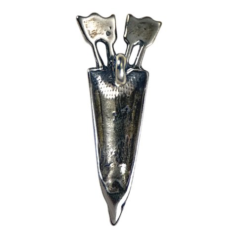 QUIVER, ARCHERY PENDANT, SILVER