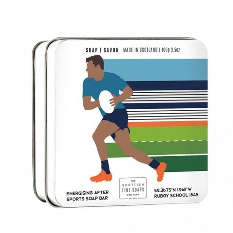 RUGBY - SCOTTISH SOAP IN A TIN