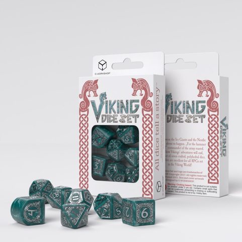 VIKING MODERN DICE SET: MJOLNIR, RPG DICE SET