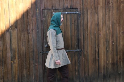SET OF MEDIEVAL CLOTHING - MAN 2ND HALF OF THE 14TH CENTURY