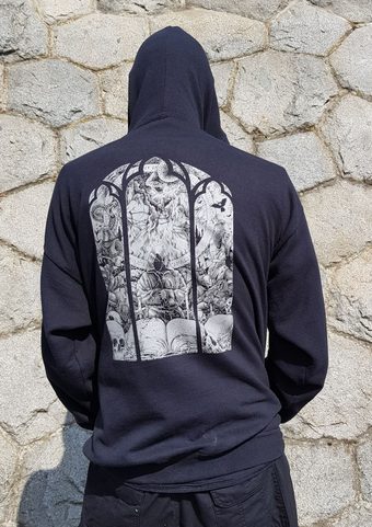 DEUS VULT, ZIP UP HOODIE NAAV
