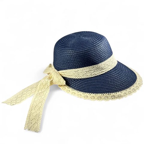 LADIES SUMMER HAT WITH LACE
