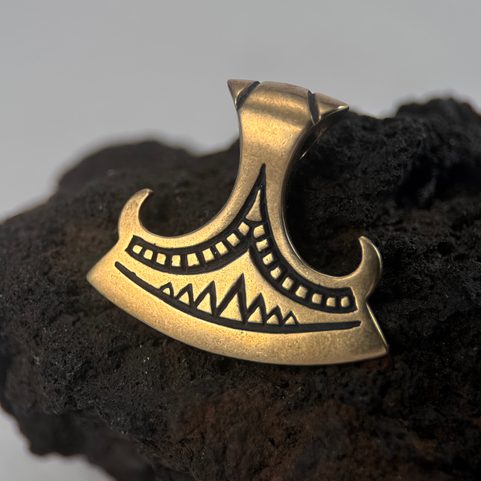 PERUN'S BEARDED AXE, BRONZE PENDANT