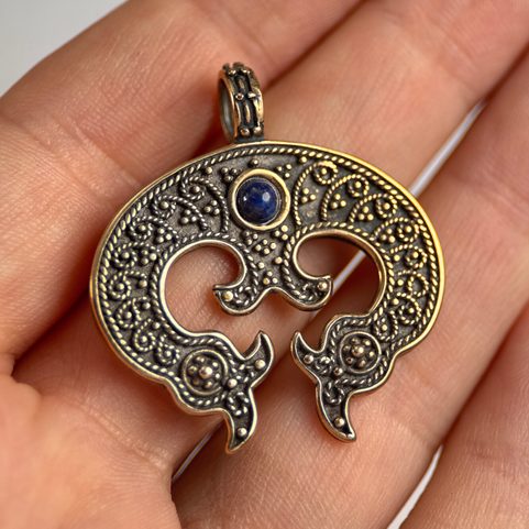 GRANDE LUNE MORAVE - PENDENTIF, BRONZE, NITRA