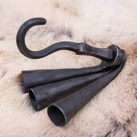 MEDIEVAL CAULDRON TRIPOD, FORGED