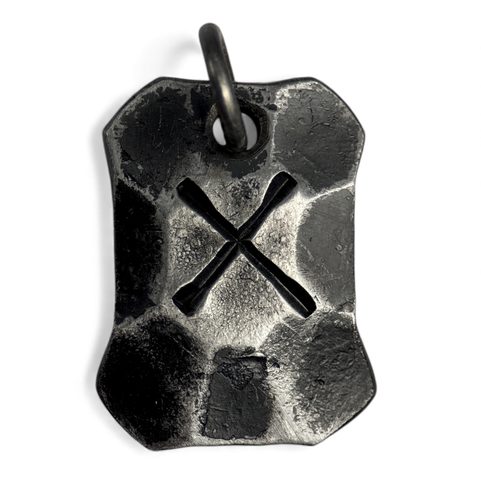 GEBO, FER, FORGÉ, PENDENTIF