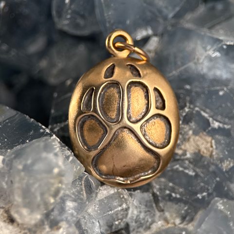 WOLF TRACK, PENDANT, BRONZE