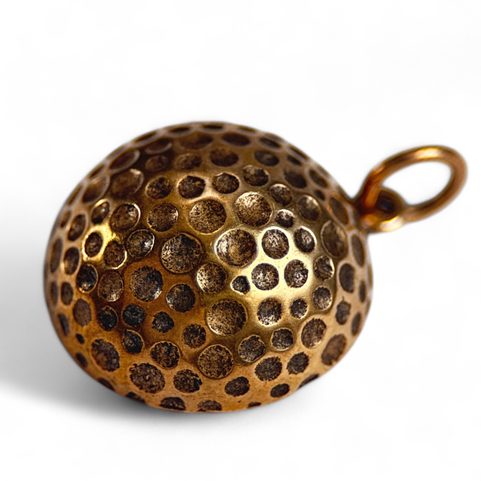 GOLF BALL, BRONZE PENDANT