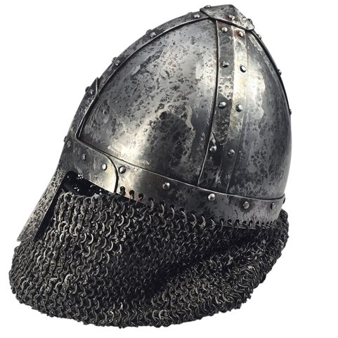 VIKING HELMET FOR BUHURT / HMB WITH FACE PROTECTION AND RING SLING