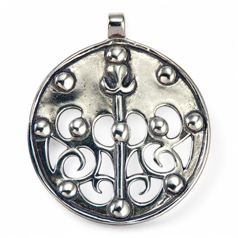 CELTIC LA TENE DRAGON OR BOAR PENDANT, LOCALITY OF SKRYJE, CENTRAL BOHEMIA, AG 925