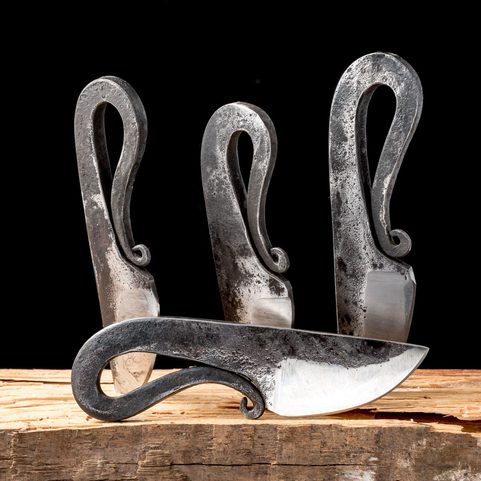 GRIM, COUTEAU DE COU FORGÉ