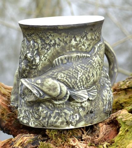 FISH - CARP AND PERCH, CERAMIC MUG, CUP