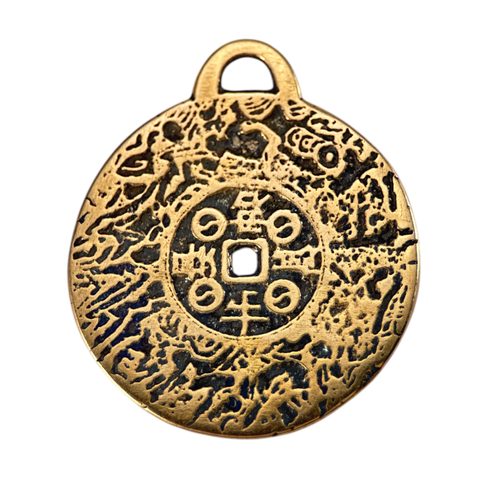 MONEY AMULET, BRONZE PENDANT