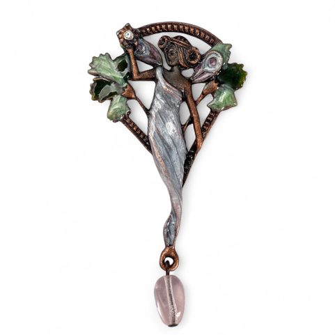 JUGENDSTIL-BROSCHE - MUSE