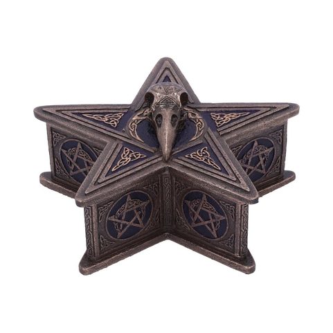 CROW - PENTAGRAM RAVEN BOX 16.5CM