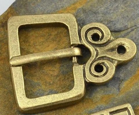 MEDIEVAL BELT BUCKLE, MORAVIA MAGNA ZINC ALLOY
