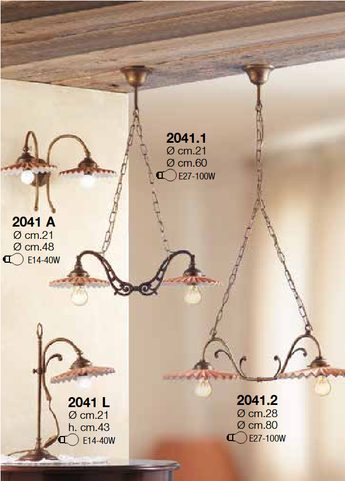 CERAMIC CEILING LAMP FROM ITALY 2041.1