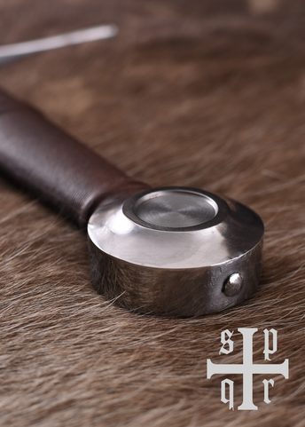 MEDIEVAL BASTARD SWORD WITH SCABBARD, BLUNT