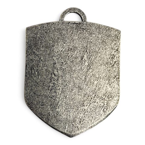KARLSTEJN CASTLE, MEDIEVAL COAT OF ARMS IN SHIELD, ZINC, ENAMEL