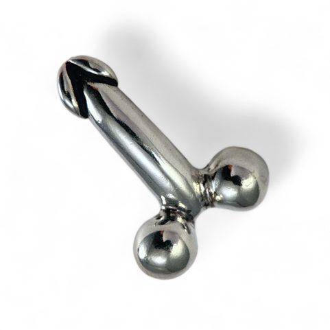 FASCINUS, ROMAN PHALLIC PENDANT, SILVER