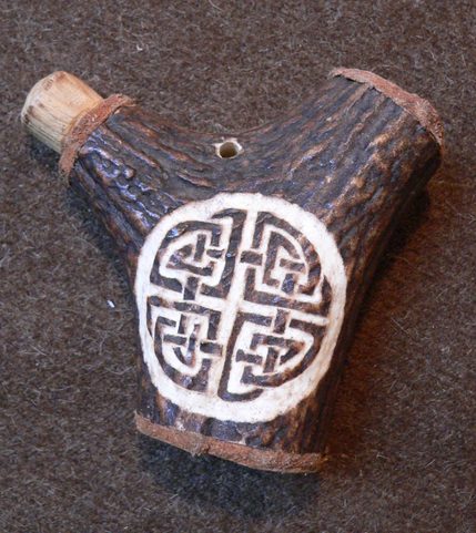 CELTIC KNOT DEER ANTLER SALT CASE