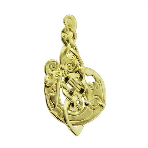 MAC TÍRE, KELTISCHER WOLF, ANHÄNGER, 14K GOLD