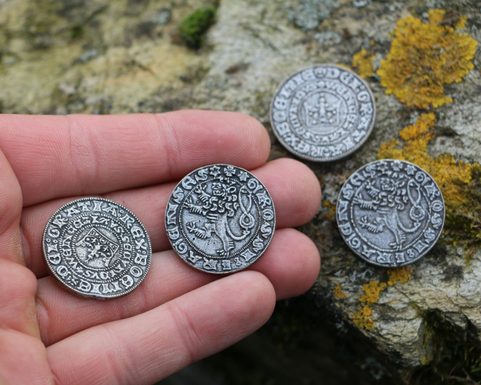 PRAGUE GROSCHEN, COIN, REPLICA, ZINC