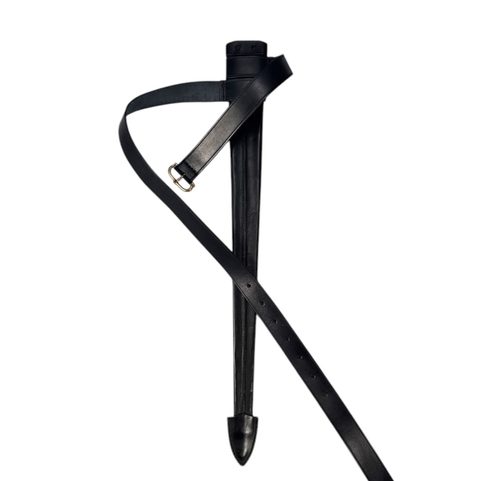 LEATHER SCABBARD FOR ONE-HANDED SWORD, BLACK