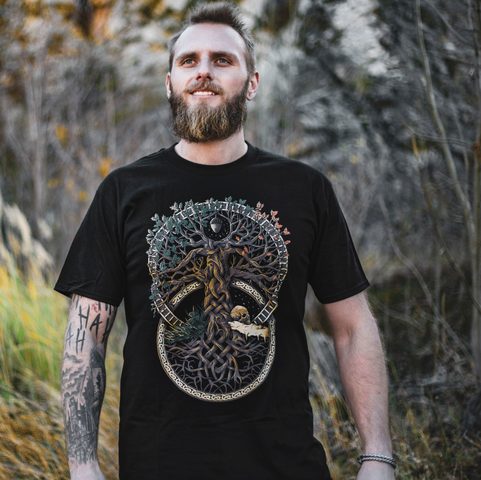 ARBRE DE VIE - T-SHIRT, COLORÉ