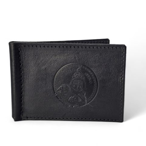 GLADIATOR, LEATHER WALLET - BLACK