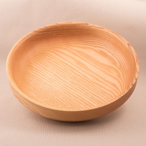 LARGE HISTORICAL BOWL, WOOD