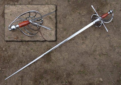 RAPIER WITH WOODEN HILT I