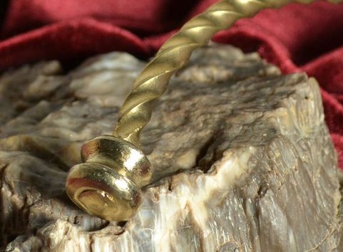 CELTIC TWISTED TORC, BRASS